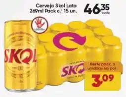 Lopes Supermercados Cerveja Skol Lata oferta
