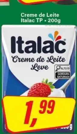 Rede Supermarket Creme de Leite Italac TP oferta