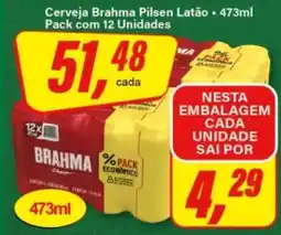 Rede Supermarket Cerveja Brahma Pilsen Latão oferta