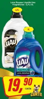 Rede Supermarket Lava Roupas Líquido UAU Fragrâncias oferta