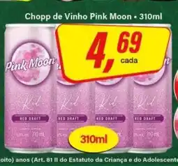 Rede Supermarket Chopp de Vinho Pink Moon - 310ml oferta