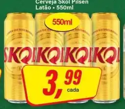 Rede Supermarket Cerveja Skol Pilsen oferta