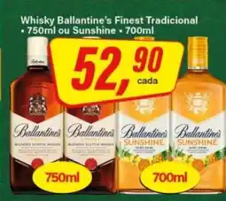 Rede Supermarket Whisky Ballantine's Finest Tradicional ou Sunshine oferta