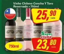 Rede Supermarket Vinho Chileno Concha Y Toro Reservado oferta