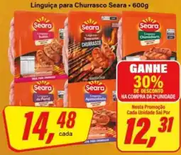 Rede Supermarket Linguiça para Churrasco Seara oferta