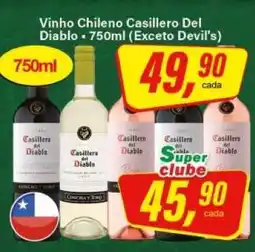 Rede Supermarket Vinho chileno Casillero del Diablo oferta