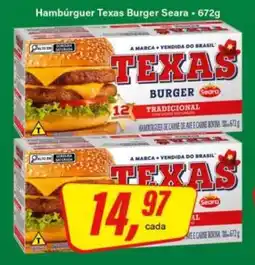 Rede Supermarket Hambúrguer Texas Burger Seara oferta
