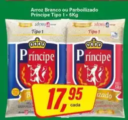 Rede Supermarket Arroz Branco ou Parboilizado Príncipe Tipo 1 oferta