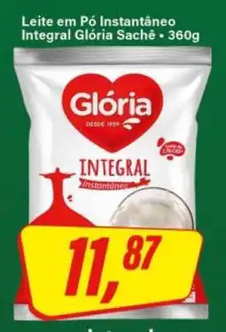 Rede Supermarket Leite em Pó Instantâneo Integral Glória Sachê - 360g oferta