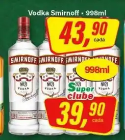 Rede Supermarket Vodka Smirnoff oferta
