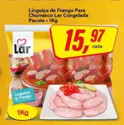 Rede Supermarket Linguiça de Frango Para Churrasco Lar Congelada oferta