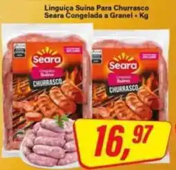 Rede Supermarket Linguiça Suína Para Churrasco Seara Congelada a Granel oferta