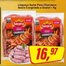 Rede Supermarket Linguiça Suína Para Churrasco Seara Congelada a Granel oferta