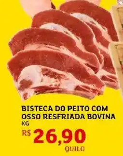 Assaí Atacadista Bisteca do peito com osso resfriada bovina oferta