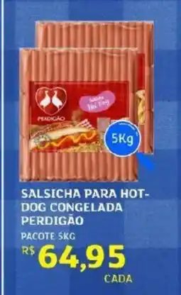 Assaí Atacadista Salsicha para hot- dog congelada perdigão oferta