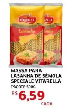 Assaí Atacadista Massa para lasanha de sémola speciale vitarella pacote oferta