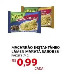 Assaí Atacadista Macarrão instantâneo lámen maratá sabores oferta