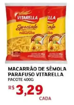 Assaí Atacadista Macarrão de sêmola parafuso vitarella pacote oferta