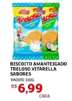 Assaí Atacadista Biscoito amanteigado treloso vitarella sabores oferta
