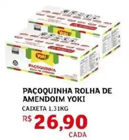Assaí Atacadista Pacoquinha rolha de amendoim yoki oferta
