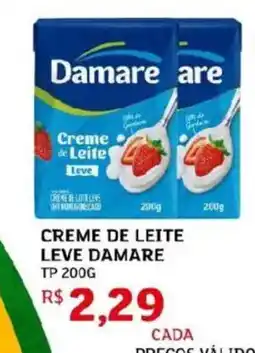 Assaí Atacadista Creme de leite leve damare tp oferta