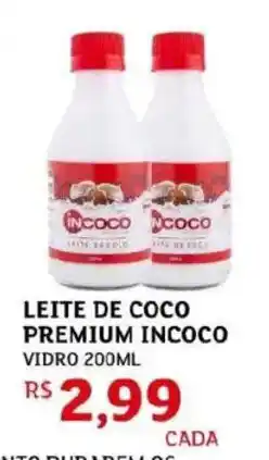 Assaí Atacadista Leite de coco premium incoco vidro oferta