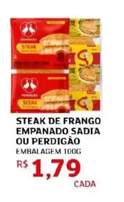 Assaí Atacadista Steak de frango empanado sadia ou perdigão oferta