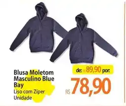 Atacadão Blusa Moletom Masculino Blue Bay oferta