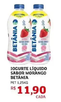 Assaí Atacadista Iogurte líquido sabor morango betania oferta