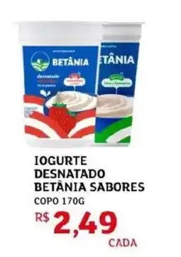 Assaí Atacadista Iogurte desnatado betania sabores oferta