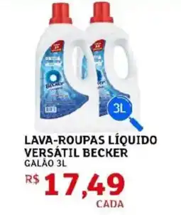 Assaí Atacadista Lava-roupas líquido versátil becker galao oferta