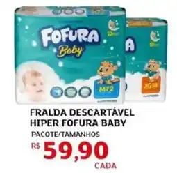 Assaí Atacadista Fralda descartável hiper fofura baby oferta