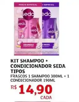 Assaí Atacadista Kit shampoo + condicionador seda tipos oferta