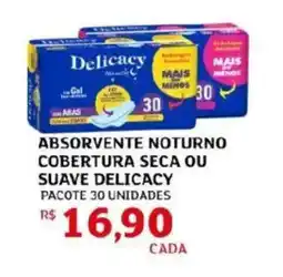 Assaí Atacadista Absorvente noturno cobertura seca ou suave delicacy oferta