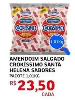 Assaí Atacadista Amendoim salgado crokíssimo santa helena sabores pacote oferta