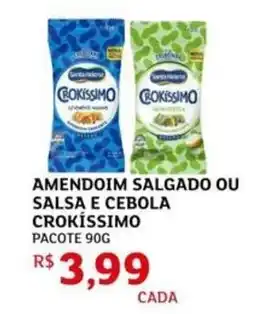 Assaí Atacadista Amendoim salgado ou salsa e cebola crokíssimo pacote oferta
