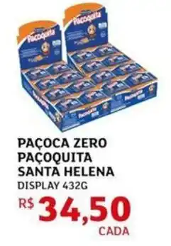 Assaí Atacadista Paçoca zero pacoquita santa helena display oferta