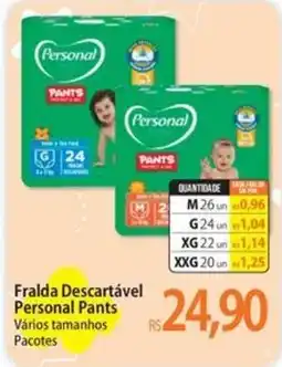 Atacadão Fralda Descartável Personal Pants oferta