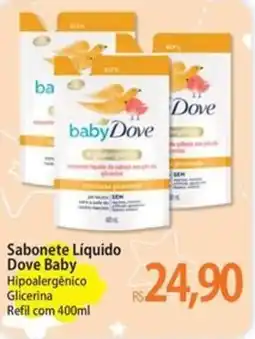 Atacadão Sabonete Líquido Dove Baby Hipoalergénico Glicerina oferta