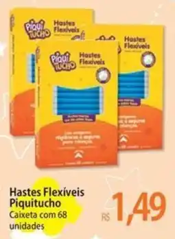 Atacadão Hastes Flexíveis Piquitucho Caixeta com 68 unidades oferta