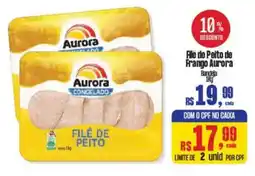 Supermercados Mateus File de Peito de Frango Aurora oferta