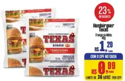 Supermercados Mateus Hambúrguer Texas oferta