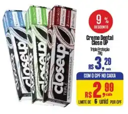 Supermercados Mateus Creme Dental Close UP oferta