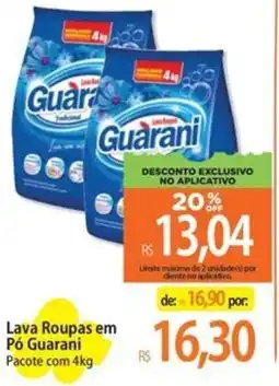 Atacadão Lava Roupas em Pó Guarani Pacote oferta