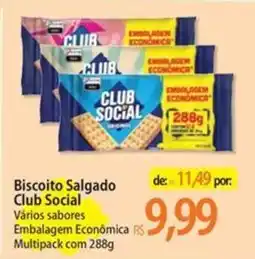 Atacadão Biscoito Salgado Club Social oferta