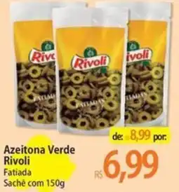 Atacadão Azeitona Verde Rivoli Fatiada Sachê oferta