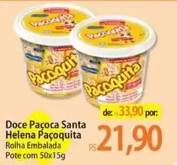 Atacadão Doce Paçoca Santa Helena Paçoquita oferta