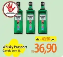 Atacadão Whisky Passport Garrafa oferta