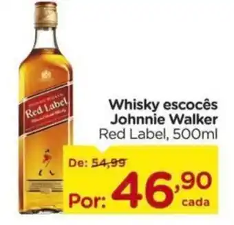 Carrefour Whisky escocês Johnnie Walker Red Label oferta
