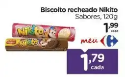 Carrefour Biscoito recheado Nikito Sabores, oferta
